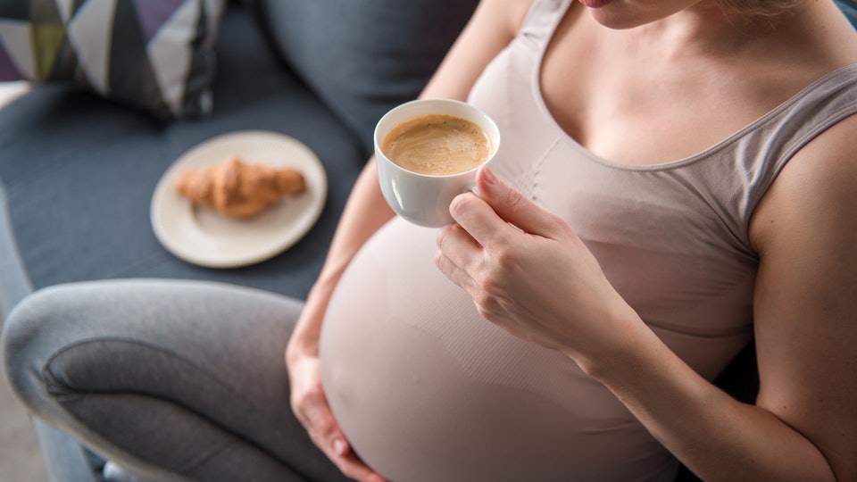 Caffeine in Pregnancy, coffee pregnant woman