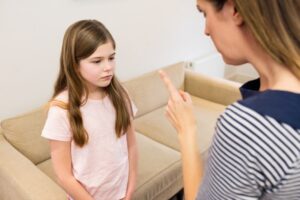 Think before you speak, Mother scolding kids
