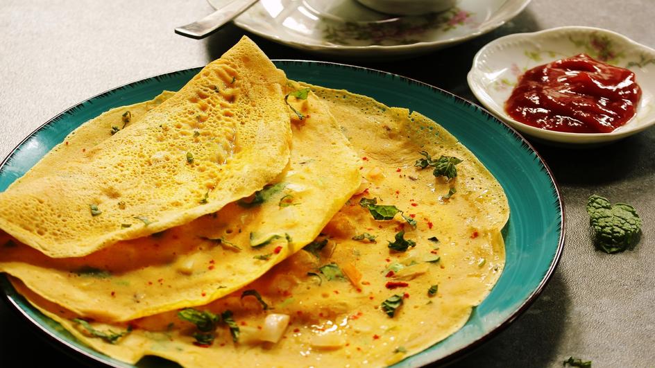 Besan Chilla (Gram Flour Pancakes)