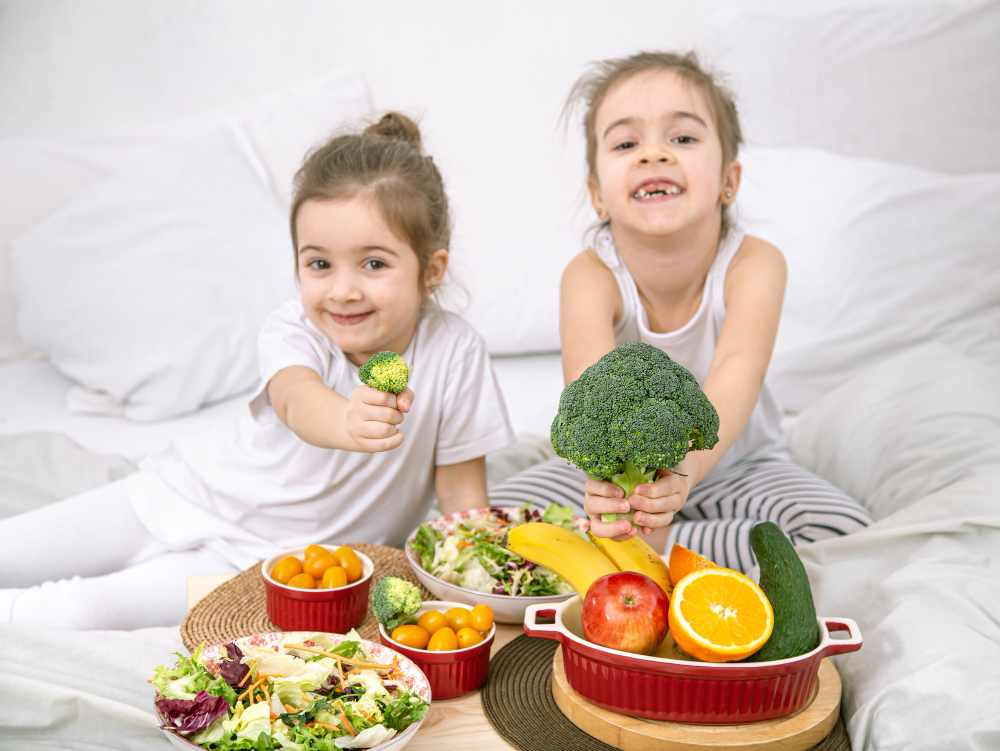 Eating Veggie with kids